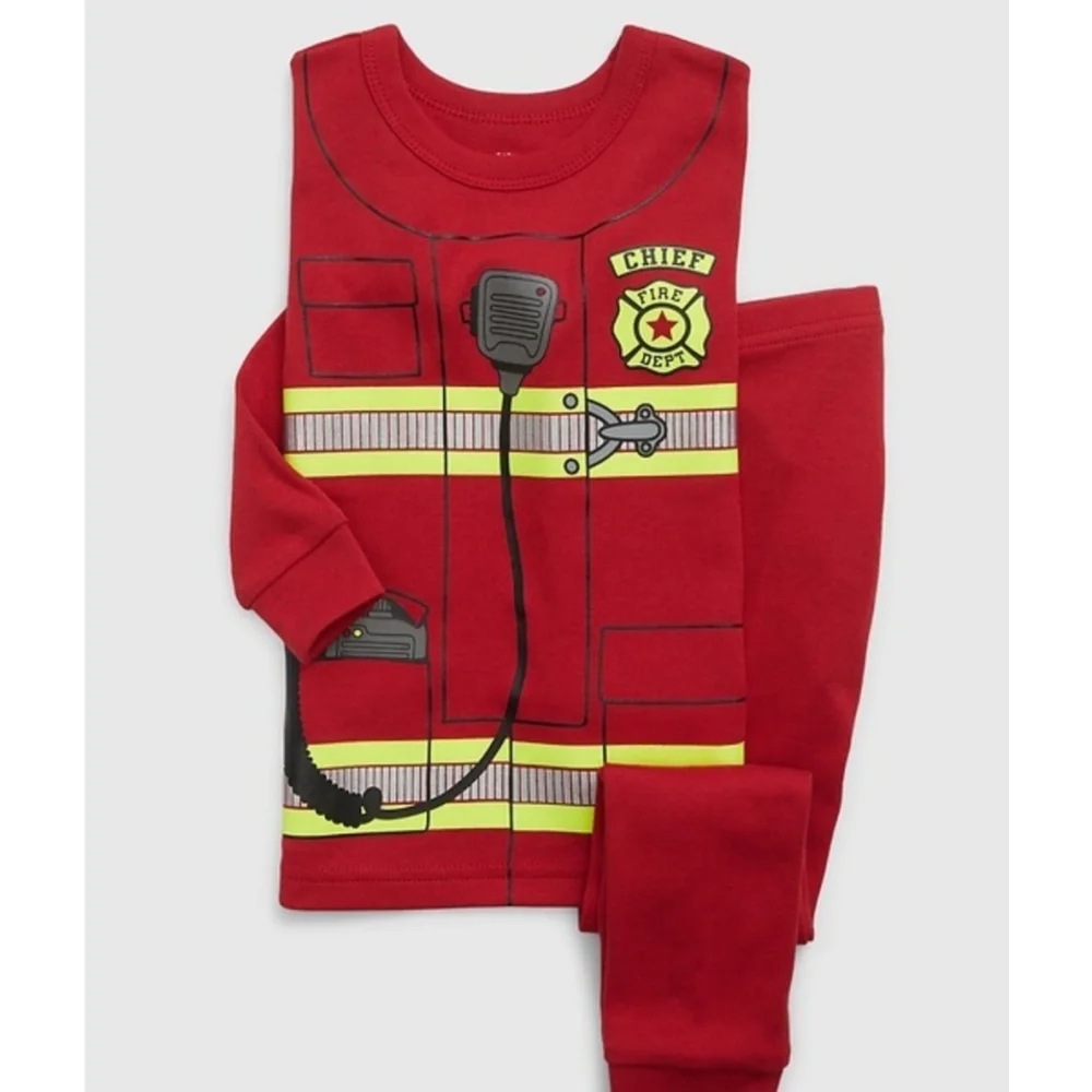 Baby Gap Fire Department PJ Set Size 2 Years New-Sealed